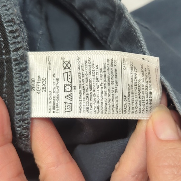 Gap City Jeans Slim Fit, Color Slate Size 28x30 - Picture 14 of 16